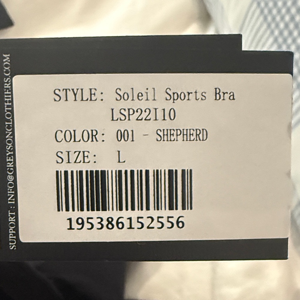 Highly Rated NWT Greyson Soleil Sports Bra sz L - Picture 7 of 7